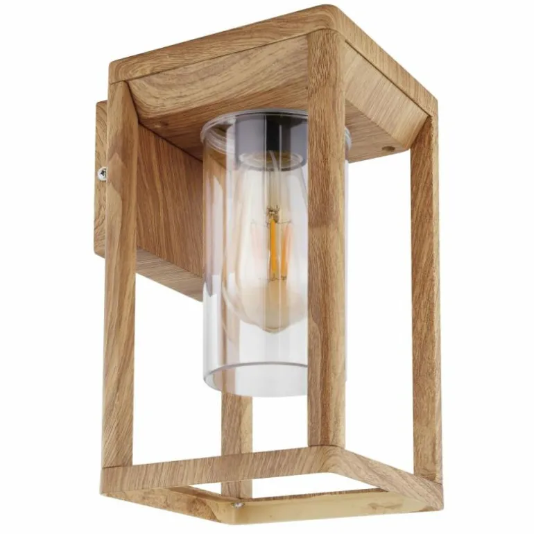 Applique murale d'extérieur Globo CANDELA Bois foncé, 1 lumière