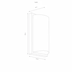 Applique murale d'extérieur LCD 39 Noir, 1 lumière