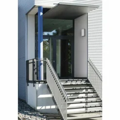 Applique murale d'extérieur LCD 039SEN Noir, 1 lumière, Détecteur de mouvement