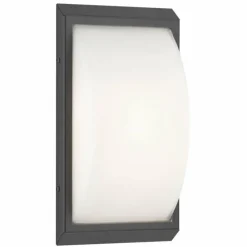 Applique murale d'extérieur LCD 053SEN Noir, 1 lumière, Détecteur de mouvement