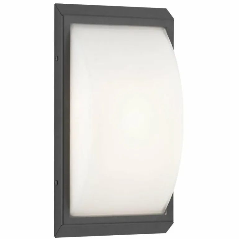 Applique murale d'extérieur LCD 053SEN Noir, 1 lumière, Détecteur de mouvement