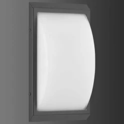 Applique murale d'extérieur LCD 053SEN Noir, 1 lumière, Détecteur de mouvement