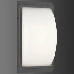 Applique murale d'extérieur LCD 053SEN Noir, 1 lumière, Détecteur de mouvement