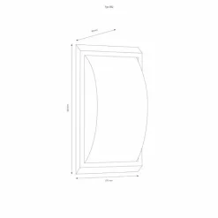 Applique murale d'extérieur LCD 053LEDSEN Noir, 1 lumière, Détecteur de mouvement