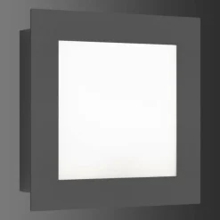 Applique murale d'extérieur LCD 3007LEDSEN Noir, 1 lumière, Détecteur de mouvement