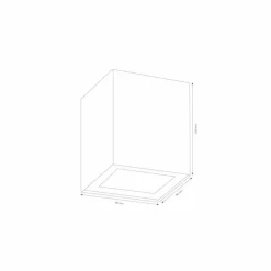 Applique murale d'extérieur LCD 5004 Noir, 1 lumière