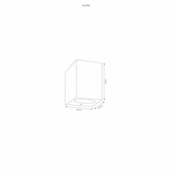 Applique murale d'extérieur LCD 5034 LED Noir, 1 lumière