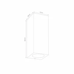 Applique murale d'extérieur LCD 5048 Blanc, 2 lumières