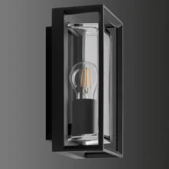 Applique murale d'extérieur LCD 5070 Noir, 1 lumière