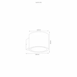 Applique murale d'extérieur LCD 5075 Noir, 1 lumière