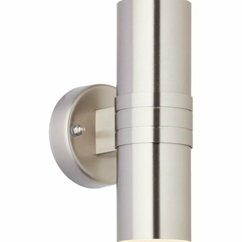 Applique murale d'extérieur Brillliant Hanni Argenté, 2 lumières