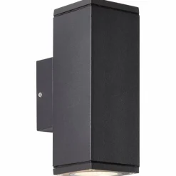 Applique murale d'extérieur Brillliant Nerty Argenté, 2 lumières