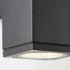 Applique murale d'extérieur Brillliant Nerty Argenté, 2 lumières