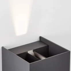 Applique murale d'extérieur Brillliant Haliz LED Gris, 1 lumière