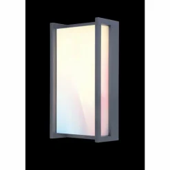 Applique murale d'extérieur Lutec Qubo LED Anthracite, 1 lumière, Changeur de couleurs