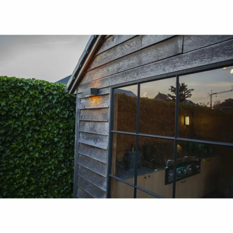 Applique murale d'extérieur Lutec GEMINI LED Anthracite, 2 lumières, Changeur de couleurs