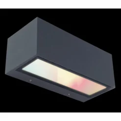 Applique murale d'extérieur Lutec GEMINI LED Anthracite, 2 lumières, Changeur de couleurs