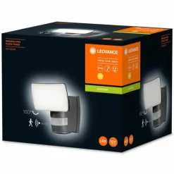 Applique murale d'extérieur LEDVANCE ENDURA Gris, 1 lumière, Détecteur de mouvement