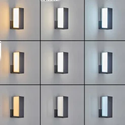 Applique murale d'extérieur Swanek LED Anthracite, 1 lumière