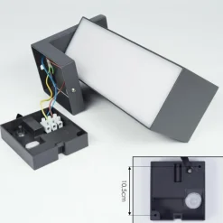 Applique murale d'extérieur Swanek LED Anthracite, 1 lumière