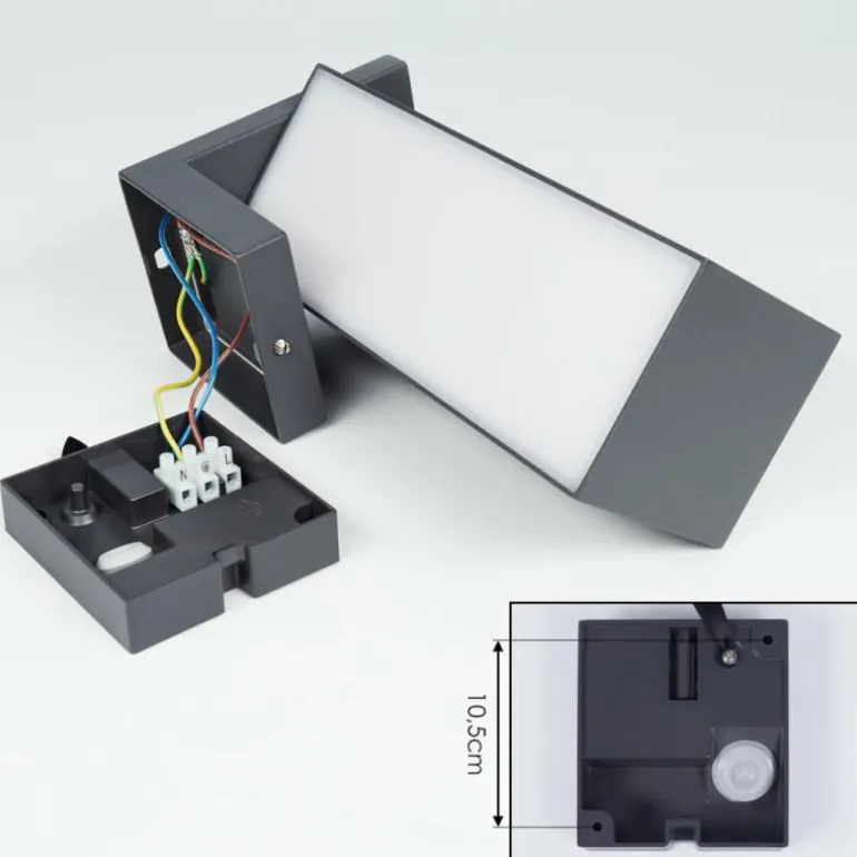 Applique murale d'extérieur Swanek LED Anthracite, 1 lumière