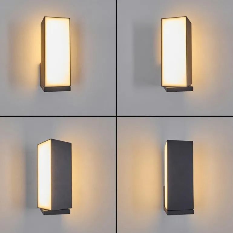 Applique murale d'extérieur Swanek LED Anthracite, 1 lumière