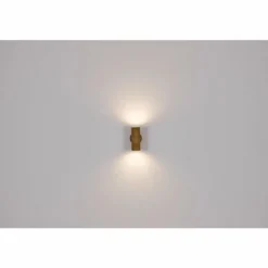 Applique murale d'extérieur Globo JAICY Bois foncé, 2 lumières