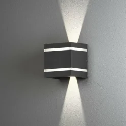 Applique murale d'extérieur Konstsmide Cremona LED Anthracite, 2 lumières