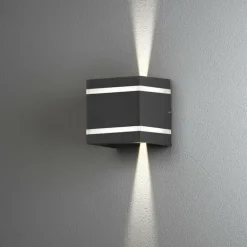 Applique murale d'extérieur Konstsmide Cremona LED Anthracite, 2 lumières