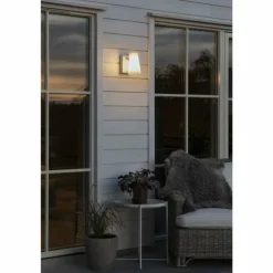 Applique murale d'extérieur Konstsmide Fano Gris, 1 lumière, Détecteur de mouvement