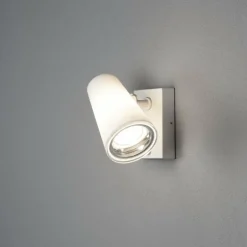 Applique murale d'extérieur Konstsmide Fano Gris, 1 lumière, Détecteur de mouvement