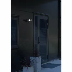 Applique murale d'extérieur Konstsmide Camera-Smart-Light LED Noir, 2 lumières, Détecteur de mouvement