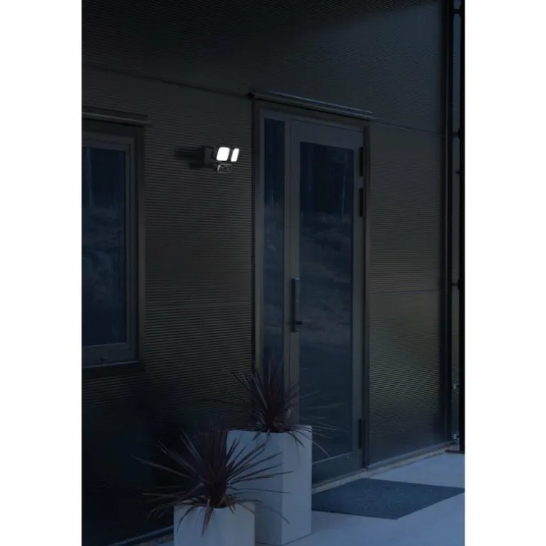 Applique murale d'extérieur Konstsmide Camera-Smart-Light LED Noir, 2 lumières, Détecteur de mouvement