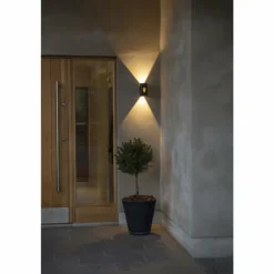 Applique murale d'extérieur Konstsmide Cremona LED Anthracite, 3 lumières, Télécommandes