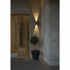 Applique murale d'extérieur Konstsmide Cremona LED Anthracite, 3 lumières, Télécommandes