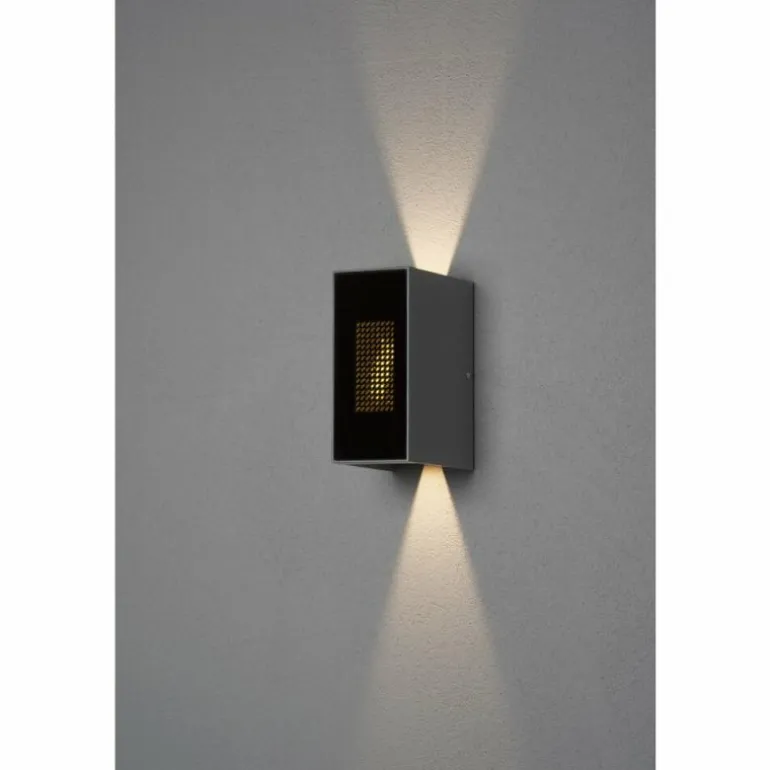 Applique murale d'extérieur Konstsmide Cremona LED Anthracite, 3 lumières, Télécommandes