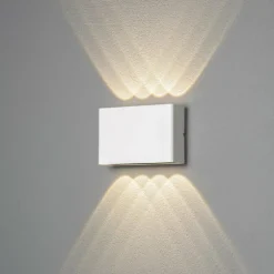 Applique murale d'extérieur Konstsmide Chieri LED Blanc, 8 lumières