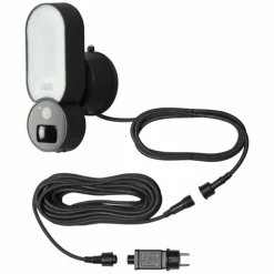 Applique murale d'extérieur Konstsmide Smartlight LED Noir, 1 lumière, Détecteur de mouvement