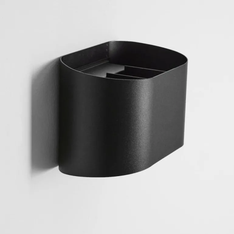 Applique murale d'extérieur Everton LED Noir, 2 lumières