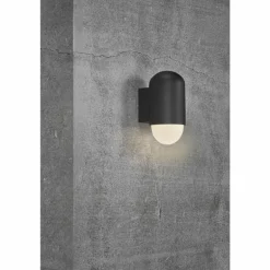 Applique murale d'extérieur Nordlux HEKA Noir, 1 lumière