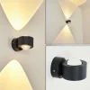 Applique murale d'extérieur Andersro LED Noir, 2 lumières