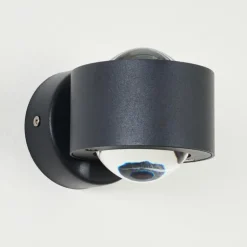 Applique murale d'extérieur Andersro LED Noir, 2 lumières