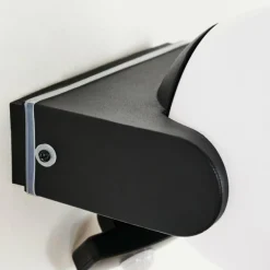 Applique murale d'extérieur Kalfhaga Noir, Blanc, 1 lumière, Détecteur de mouvement