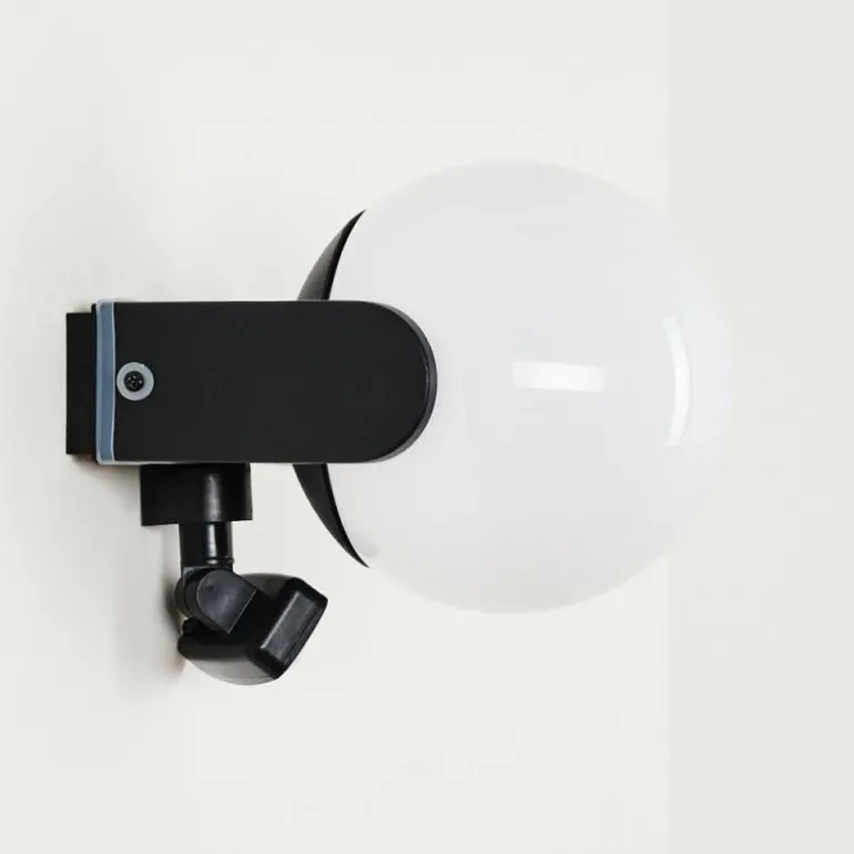 Applique murale d'extérieur Kalfhaga Noir, Blanc, 1 lumière, Détecteur de mouvement