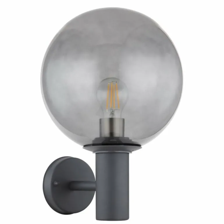 Applique murale d'extérieur Globo HEDWIG Anthracite, 1 lumière