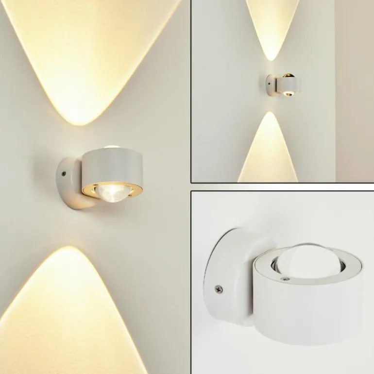 Applique murale d'extérieur Andersro LED Blanc, 2 lumières