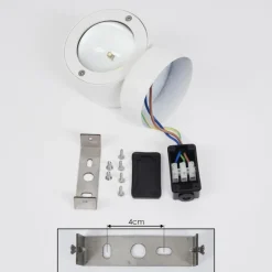 Applique murale d'extérieur Andersro LED Blanc, 2 lumières