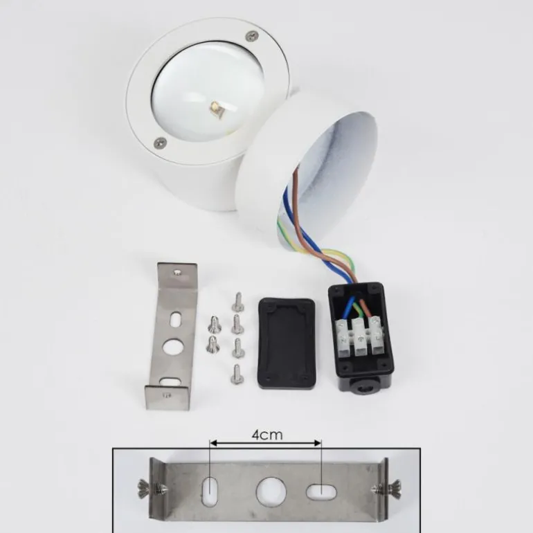 Applique murale d'extérieur Andersro LED Blanc, 2 lumières