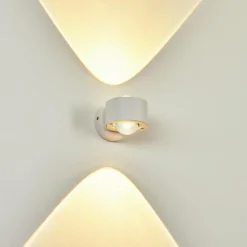 Applique murale d'extérieur Andersro LED Blanc, 2 lumières