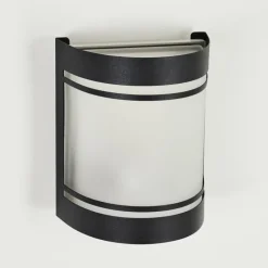 Applique murale d'extérieur Visnum Noir, Blanc, 1 lumière